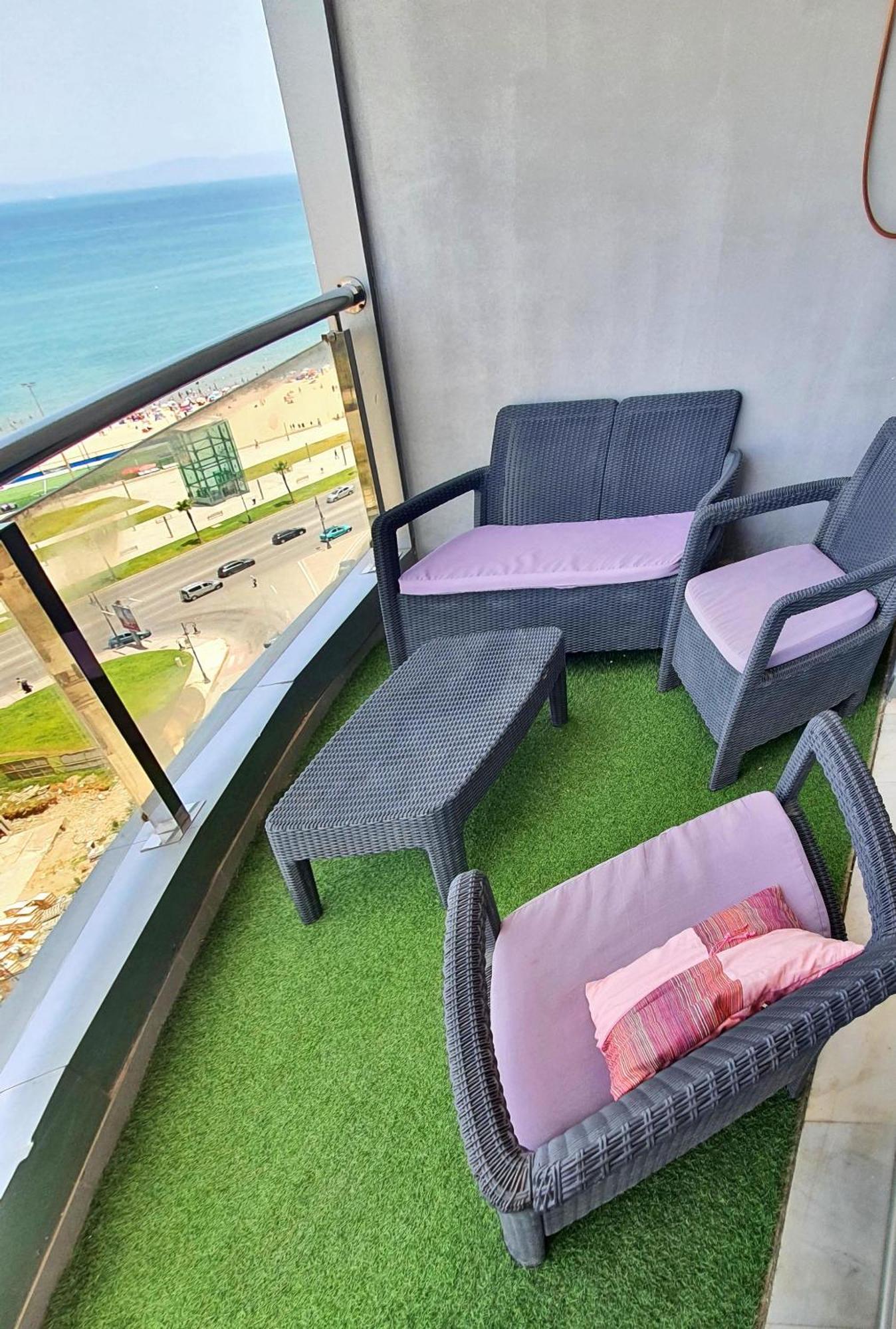 Mont Blanc :Appartement, Vue Sur Mer A 2 Minutes De La Gare. 탕헤르 객실 사진